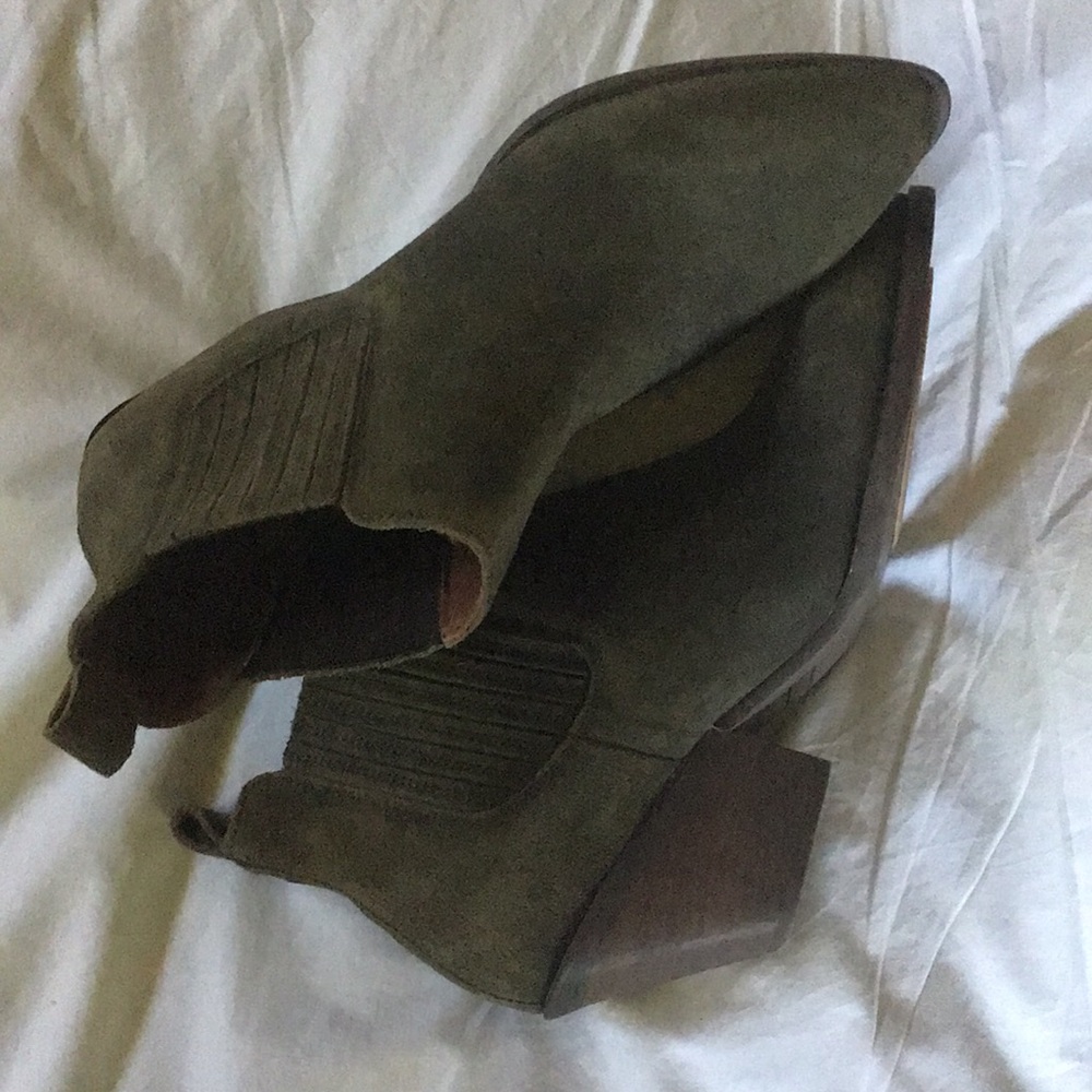 Portland Leather Dakota Western Boots Booties Suede Patina - Picture 7 of 7